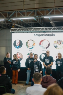 Gustavo Dam - Treinamentos e Palestras de Estratgia e Inovao - Startup Weekend Xanxer equipe de organizao de 2022.