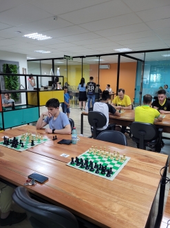 Gustavo Dam - Treinamentos e Palestras de Estratgia e Inovao - Primeiro torneio de xadrez amador de Xanxer
