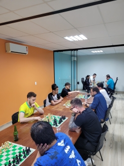 Gustavo Dam - Treinamentos e Palestras de Estratgia e Inovao - Primeiro torneio de xadrez amador de Xanxer